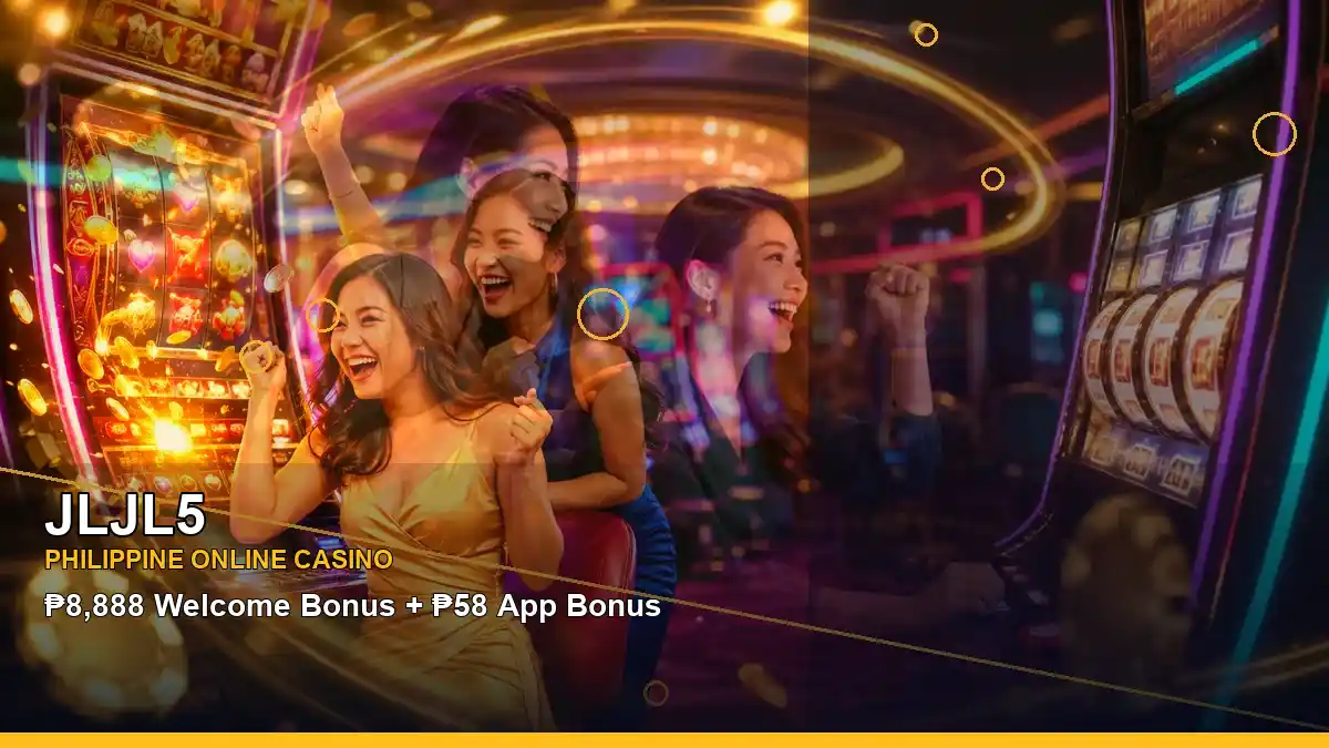 JLJL5 gold-lit gold jackpot slot games in a right-diagonal layout for Philippine players